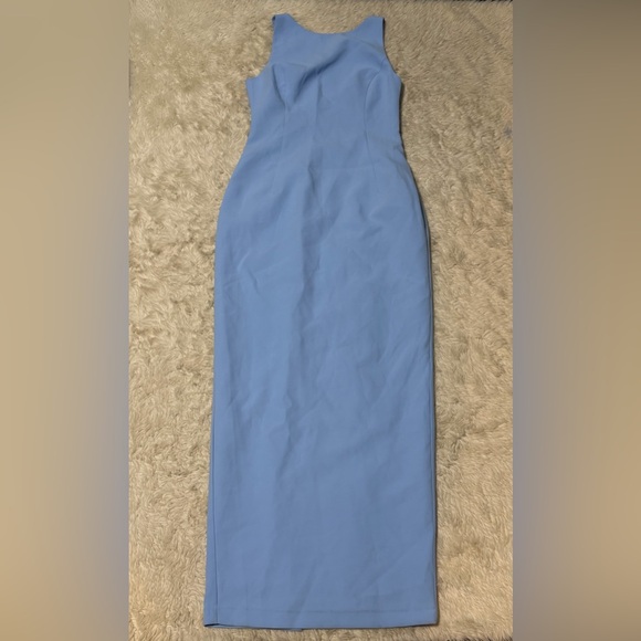 NWT Amanda Uprichard Marbella Maxi Dress in Baby Blue - Size Medium - Picture 2 of 7